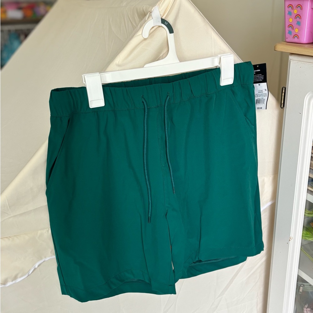 Green Drawstring Shorts